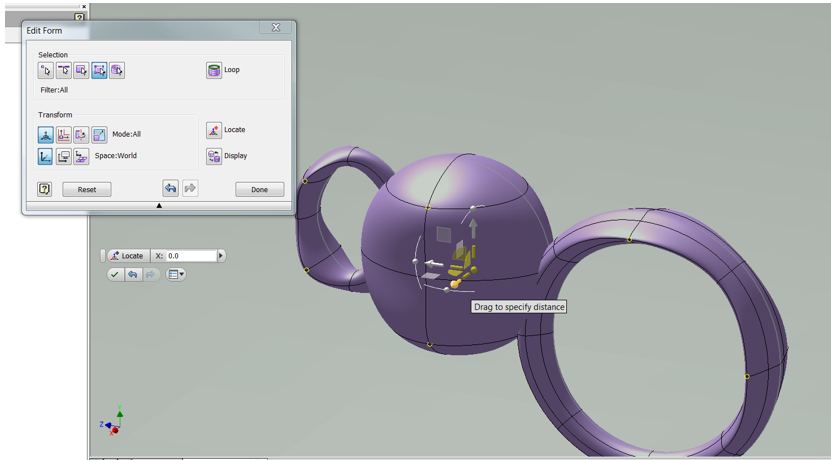 Surfacing Showdown: Autodesk Vs Dassault Systemes CATIA Autodesk Inventor model in the Freeform Environment